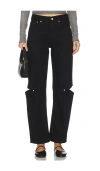 Still Here Cowgirl Wide Leg Jeans In Black