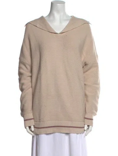 Pre-owned Still Here Cowl Neck Sweater In Neutral