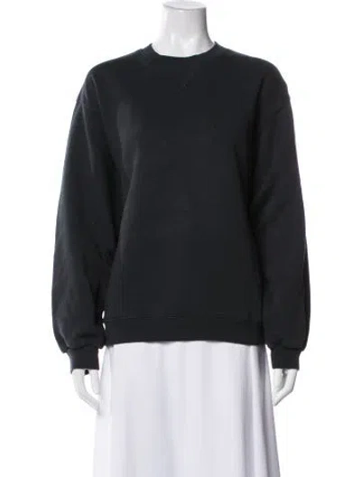 Pre-owned Still Here Crew Neck Long Sleeve Sweatshirt In Blue