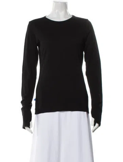 Pre-owned Still Here Crew Neck Long Sleeve Top In Gray