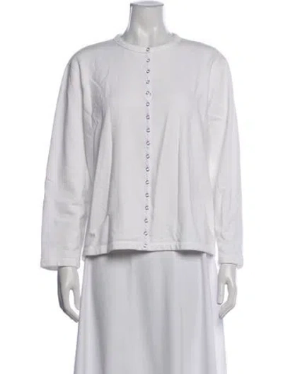 Pre-owned Still Here Crew Neck Long Sleeve Top In Neutrals