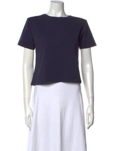 Pre-owned Still Here Crew Neck Short Sleeve T-shirt In Blue
