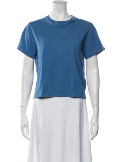 Pre-owned Still Here Crew Neck Short Sleeve T-shirt In Blue