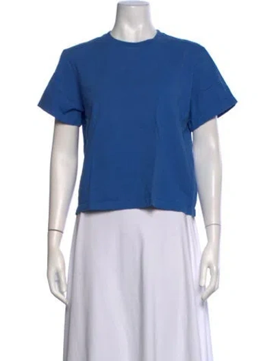 Pre-owned Still Here Crew Neck Short Sleeve T-shirt In Blue