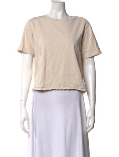 Pre-owned Still Here Crew Neck Short Sleeve T-shirt In Neutrals