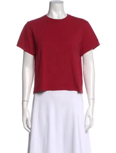 Pre-owned Still Here Crew Neck Short Sleeve T-shirt In Red