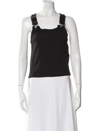 Pre-owned Still Here Crew Neck Sleeveless Top In White
