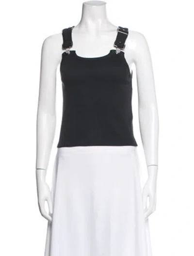 Pre-owned Still Here Crew Neck Sleeveless Top In White