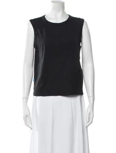 Pre-owned Still Here Crew Neck Sleeveless T-shirt In Black
