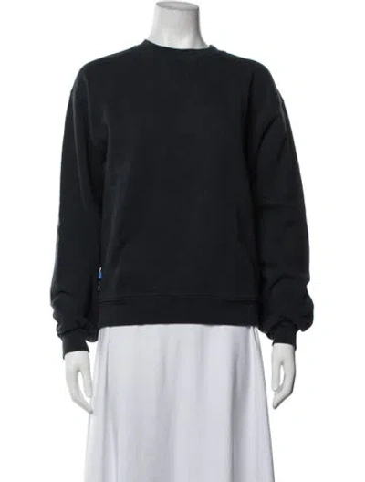 Pre-owned Still Here Crew Neck Sweater In Black/blue