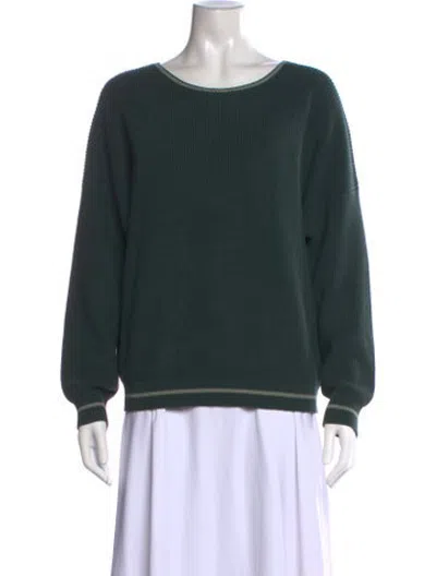 Pre-owned Still Here Crew Neck Sweater In Green