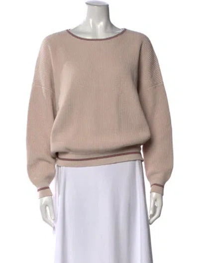 Pre-owned Still Here Crew Neck Sweater In Neutral