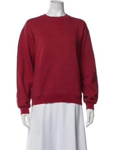 Pre-owned Still Here Crew Neck Sweater In Red