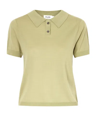 Still Here Daughter Jersey Polo Shirt In Neutral