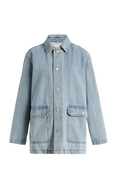 Still Here Denim Barn Jacket In Blue