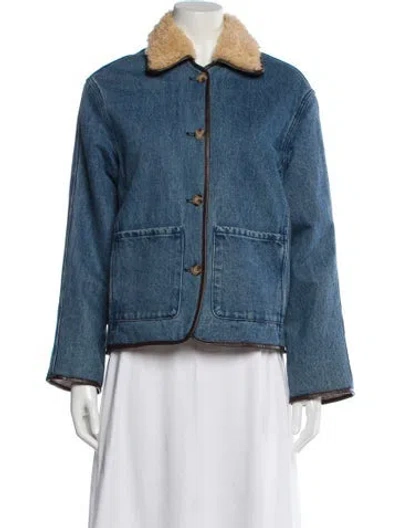 Pre-owned Still Here Denim Jacket In Blue