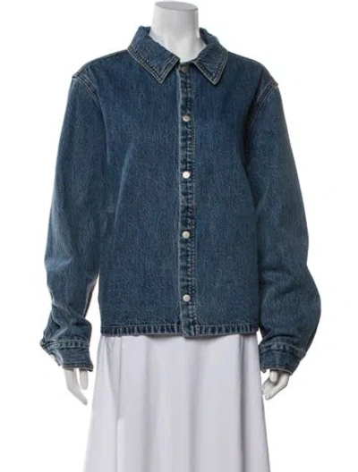 Pre-owned Still Here Denim Jacket In Blue