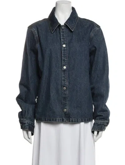 Pre-owned Still Here Denim Jacket In Blue