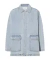 Still Here Denim Barn Jacket In Blue