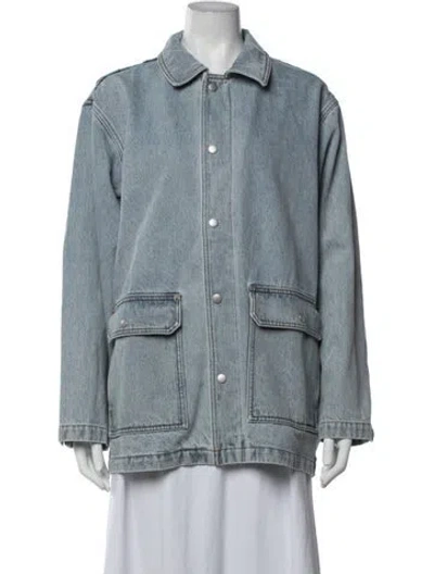 Pre-owned Still Here Denim Jacket In Blue