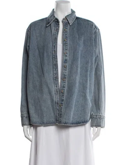 Pre-owned Still Here Denim Jacket In Blue