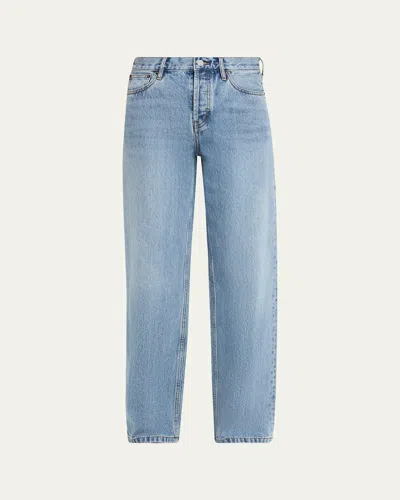 Still Here Everyday Mid-rise Relaxed Jeans In Blue