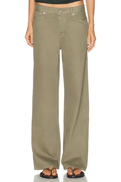 Still Here Everyday Straight Leg In Army Green