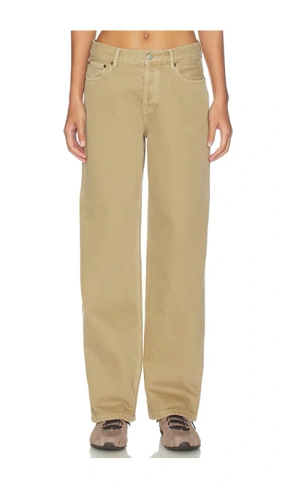 Still Here Everyday Wide Leg Jeans In Brown