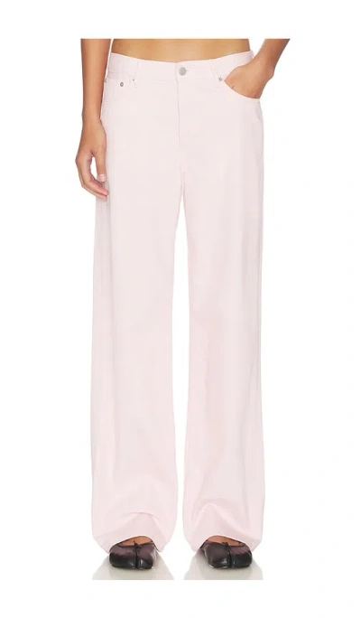 Still Here Everyday Wide Leg Jeans In Pink