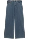 Still Here High-rise Wide-leg Jeans In Blue