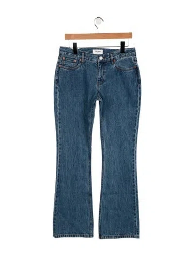 Pre-owned Still Here High-rise Flared Jeans In Blue