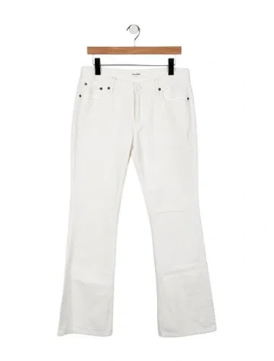 Pre-owned Still Here High-rise Flared Jeans In Neutrals