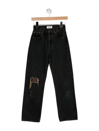 Pre-owned Still Here High-rise Straight Leg Jeans