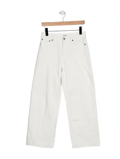 Pre-owned Still Here High-rise Straight Leg Jeans In Blue