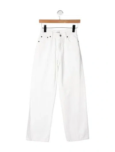 Pre-owned Still Here High-rise Straight Leg Jeans In Multicolor