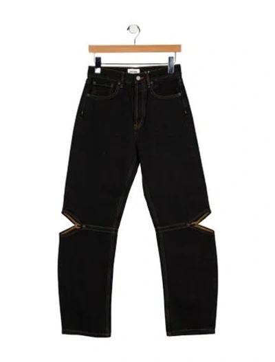 Pre-owned Still Here High-rise Straight Leg Jeans W/ Tags In Blue