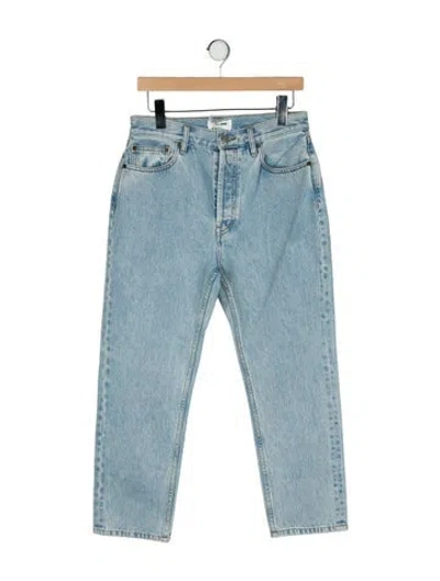 Pre-owned Still Here High-rise Straight Leg Jeans W/ Tags In Blue