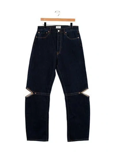 Pre-owned Still Here High-rise Straight Leg Jeans W/ Tags In Blue