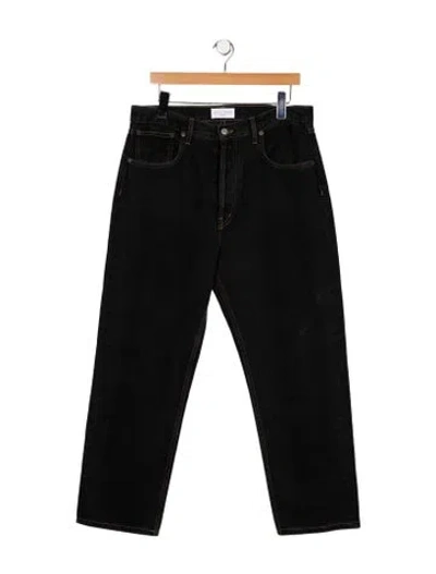 Pre-owned Still Here High-rise Wide Leg Jeans In Black