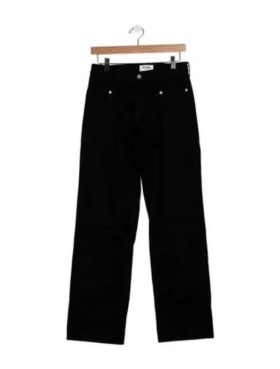 Pre-owned Still Here High-rise Wide Leg Jeans In Black