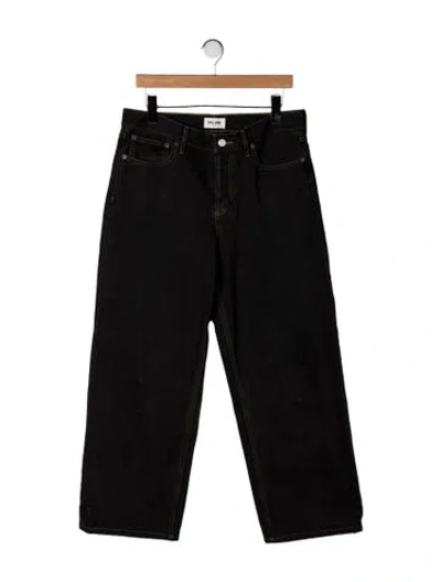 Pre-owned Still Here High-rise Wide Leg Jeans In Black
