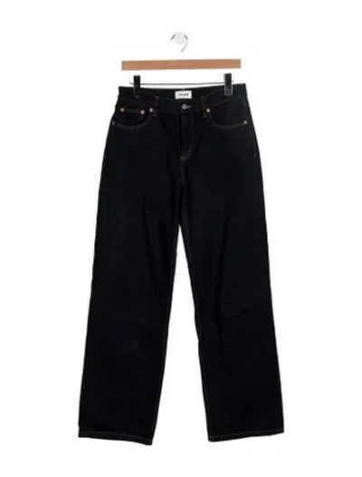 Pre-owned Still Here High-rise Wide Leg Jeans In Blue