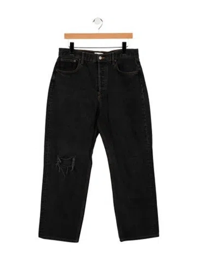 Pre-owned Still Here High-rise Wide Leg Jeans In Blue