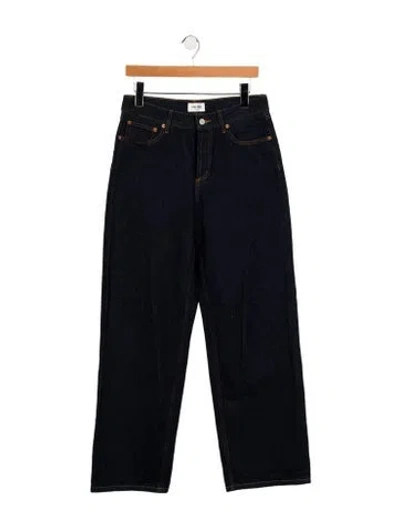 Pre-owned Still Here High-rise Wide Leg Jeans In Blue