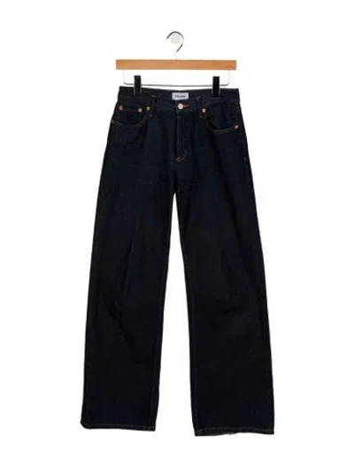 Pre-owned Still Here High-rise Wide Leg Jeans In Blue