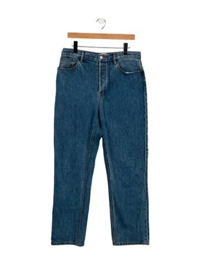 Pre-owned Still Here High-rise Wide Leg Jeans In Blue