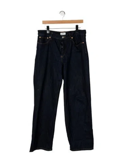 Pre-owned Still Here High-rise Wide Leg Jeans In Blue