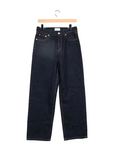 Pre-owned Still Here High-rise Wide Leg Jeans In Blue