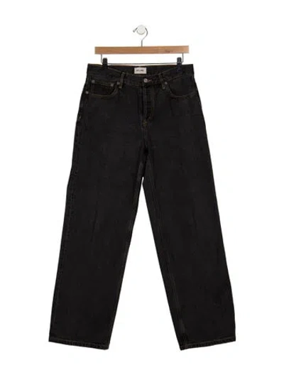 Pre-owned Still Here High-rise Wide Leg Jeans In Blue