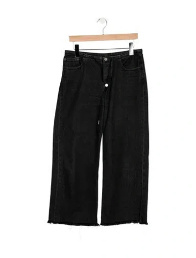 Pre-owned Still Here High-rise Wide Leg Jeans In Blue